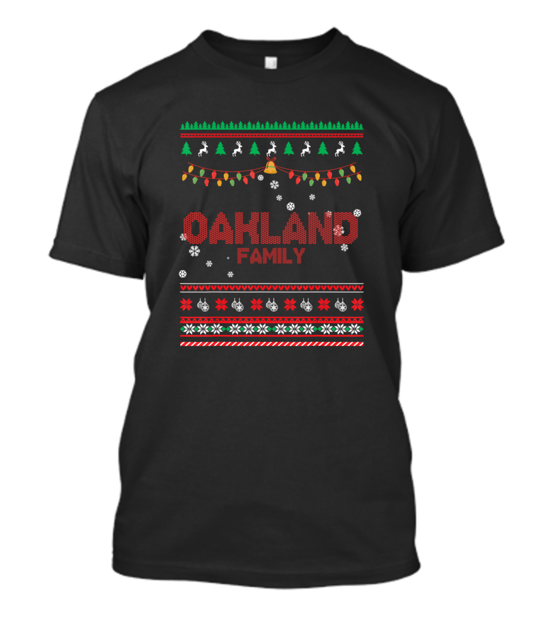 Oakland Family Christmas Festive Xmas T-Shirt