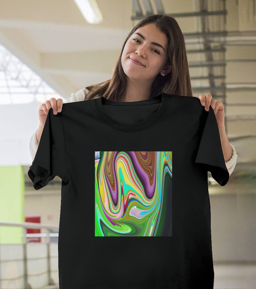Colors Mix Vivid Swirl T-Shirt