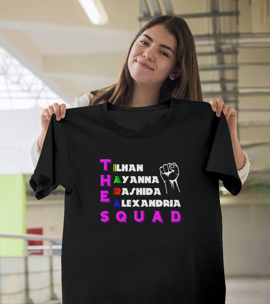 The Squad Ilhan Ayanna Rashida Alexandria BLM Fist T-Shirt