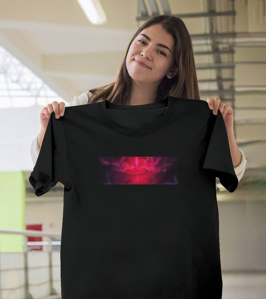 Roseate Creation Nebula Pink Cosmic Vortex T-Shirt