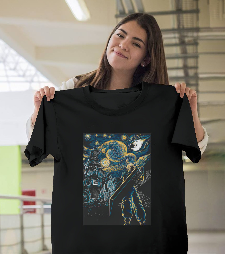 Starry Remake Final Fantasy Fusion Night Skies T-Shirt