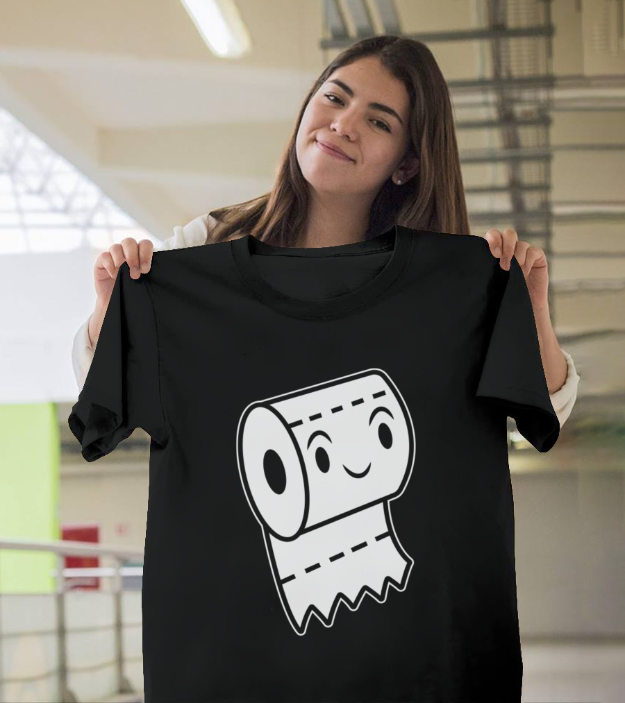 Smiling Toilet Paper Roll T-Shirt