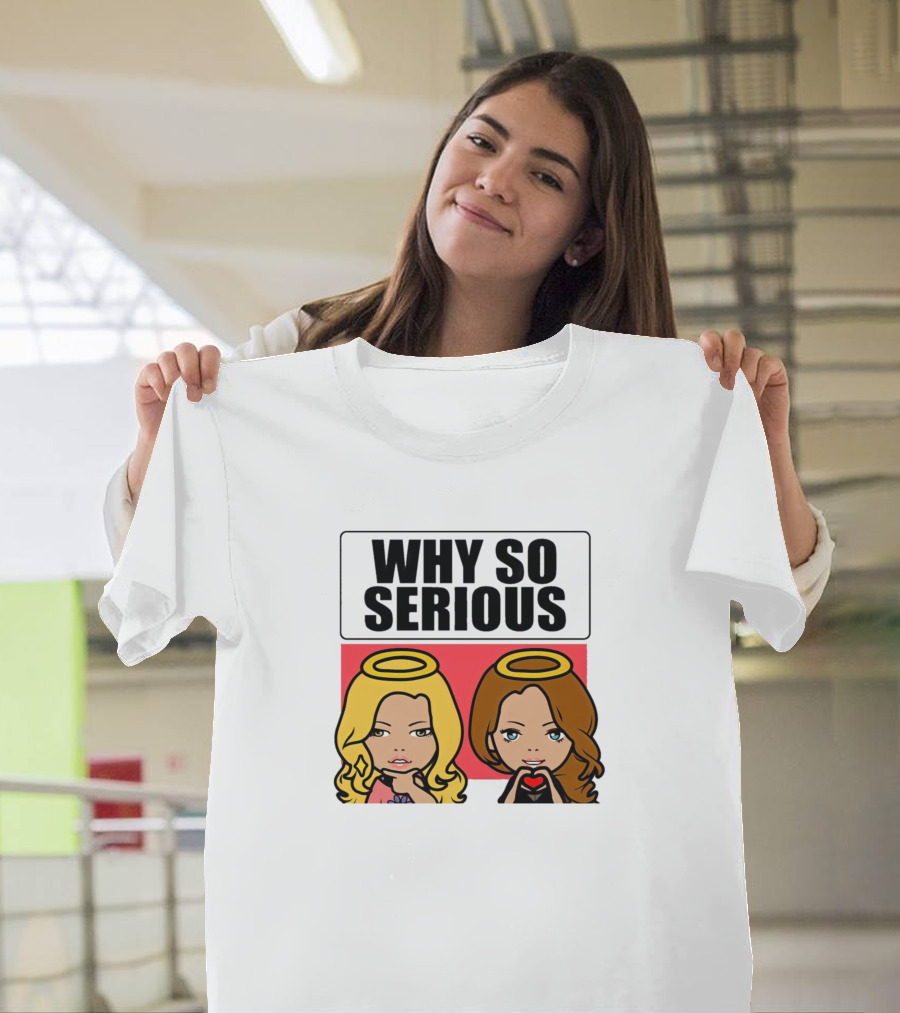 Why So Serious Angels Cartoon Characters T-Shirt