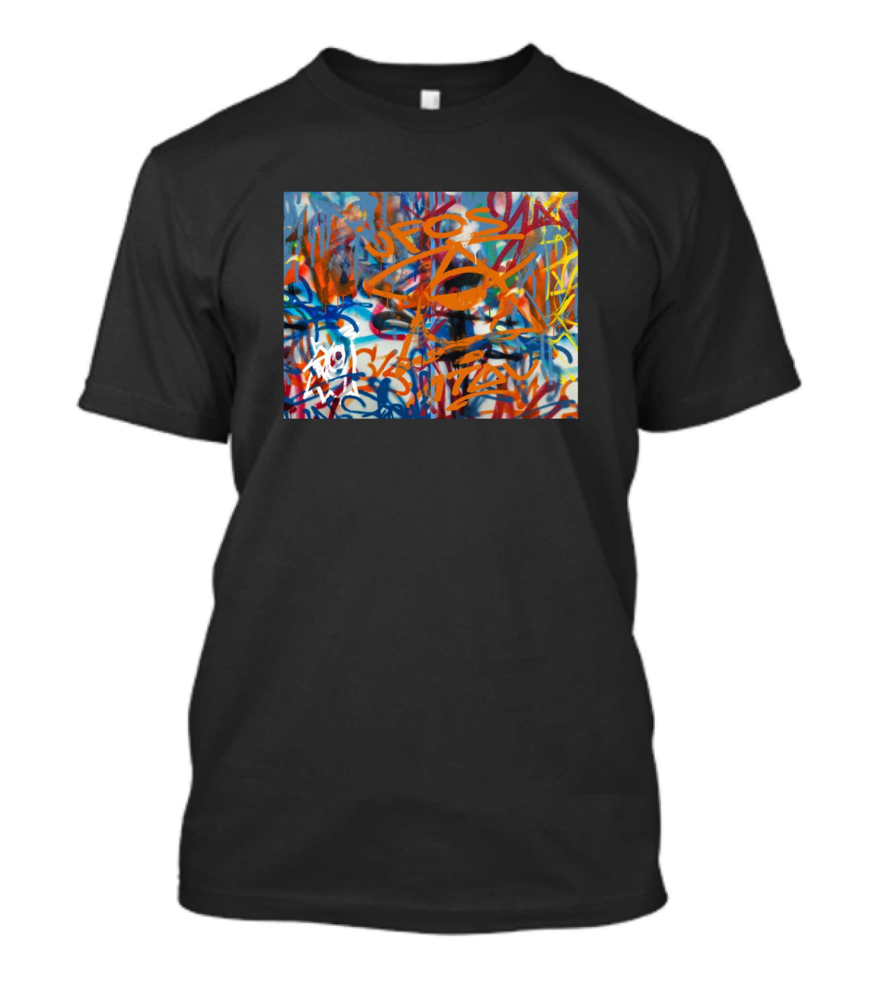 Colorful Graffiti Vibes Fun Neck Gaiter Street T-Shirt