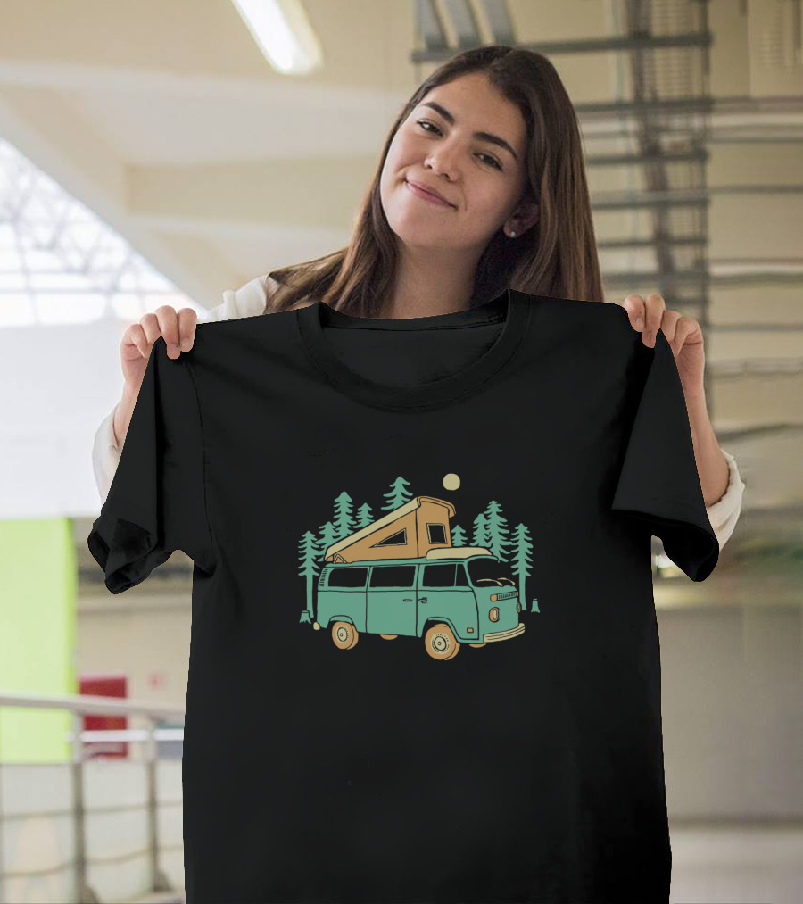 The Wilderness Camper Van Adventure in the Forest T-Shirt