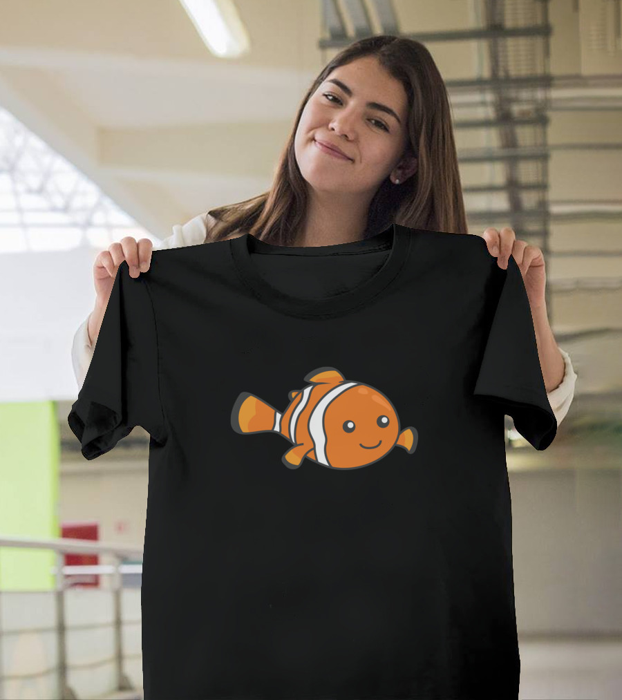 Nemo the Smiling Clownfish Cartoon Image T-Shirt