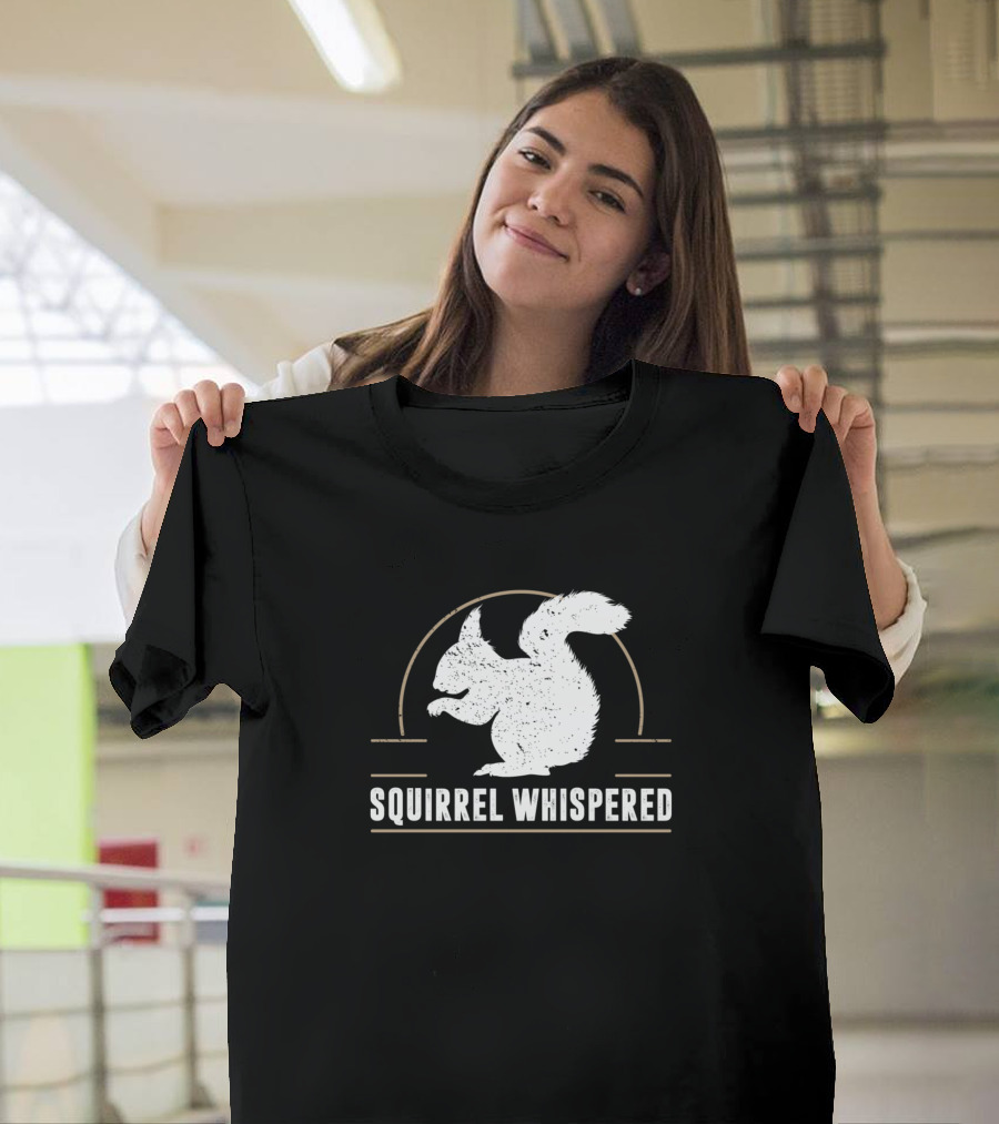 Squirrel Whispered Vintage Squirrel Lover Retro T-Shirt