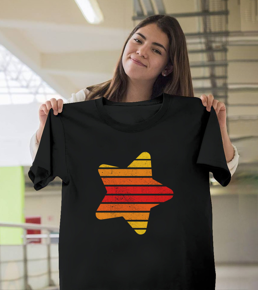 Star Retro Sunset Stripes T-Shirt