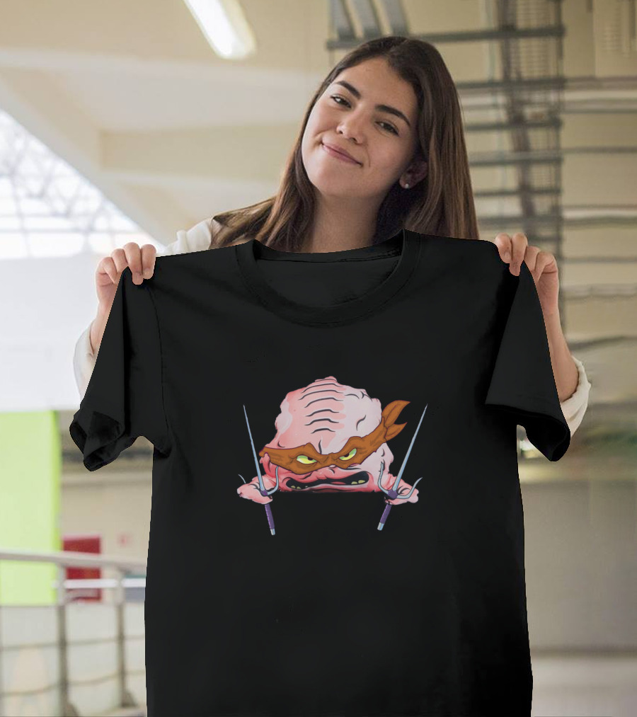 Ninja Krang with Sai Weapons Masked Creature T-Shirt