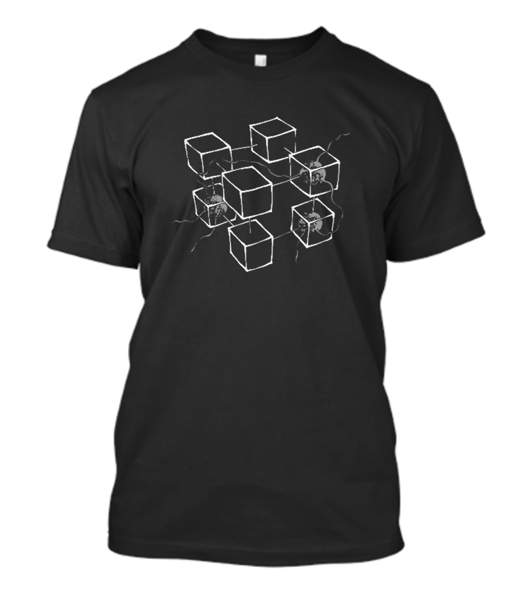 Cm 1 Geometric Cube Network T-Shirt