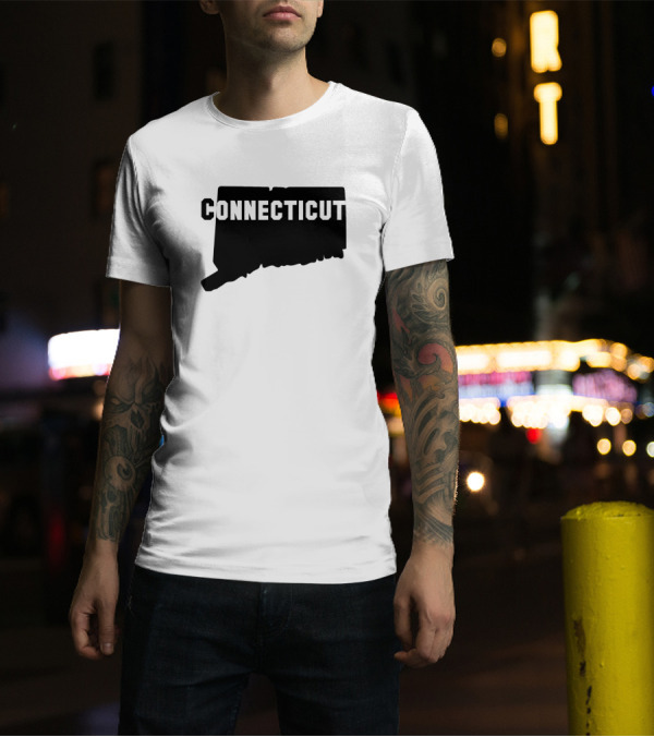 Connecticut State Map T-Shirt