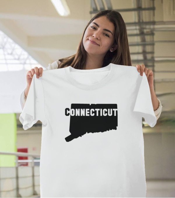 Connecticut State Map T-Shirt