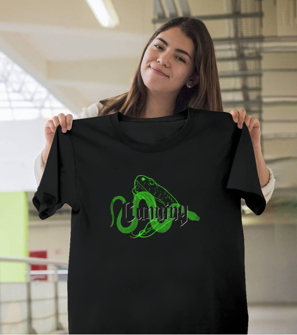 Cunning Green Serpent Snake T-Shirt