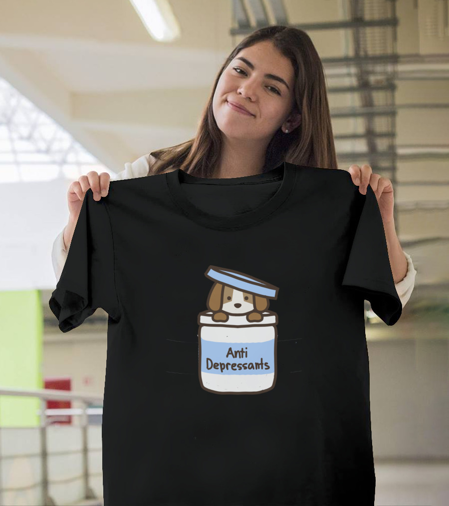 Anti Depressants Dog in a Jar T-Shirt