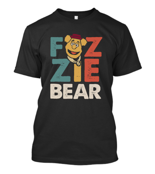 Fozzie Bear The Muppets Retro Style Letter T-Shirt
