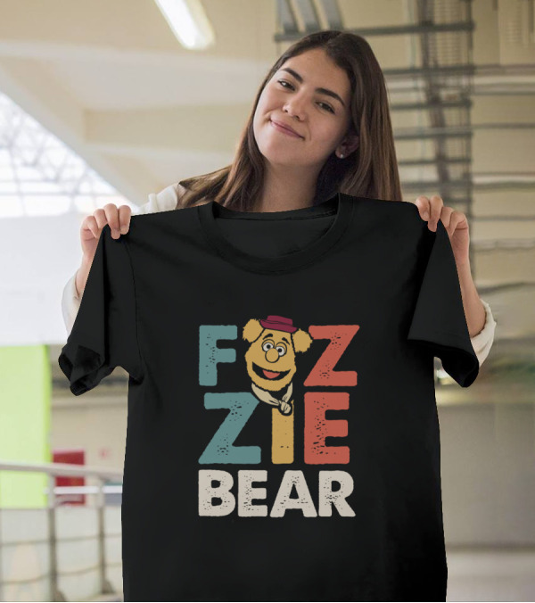 Fozzie Bear The Muppets Retro Style Letter T-Shirt