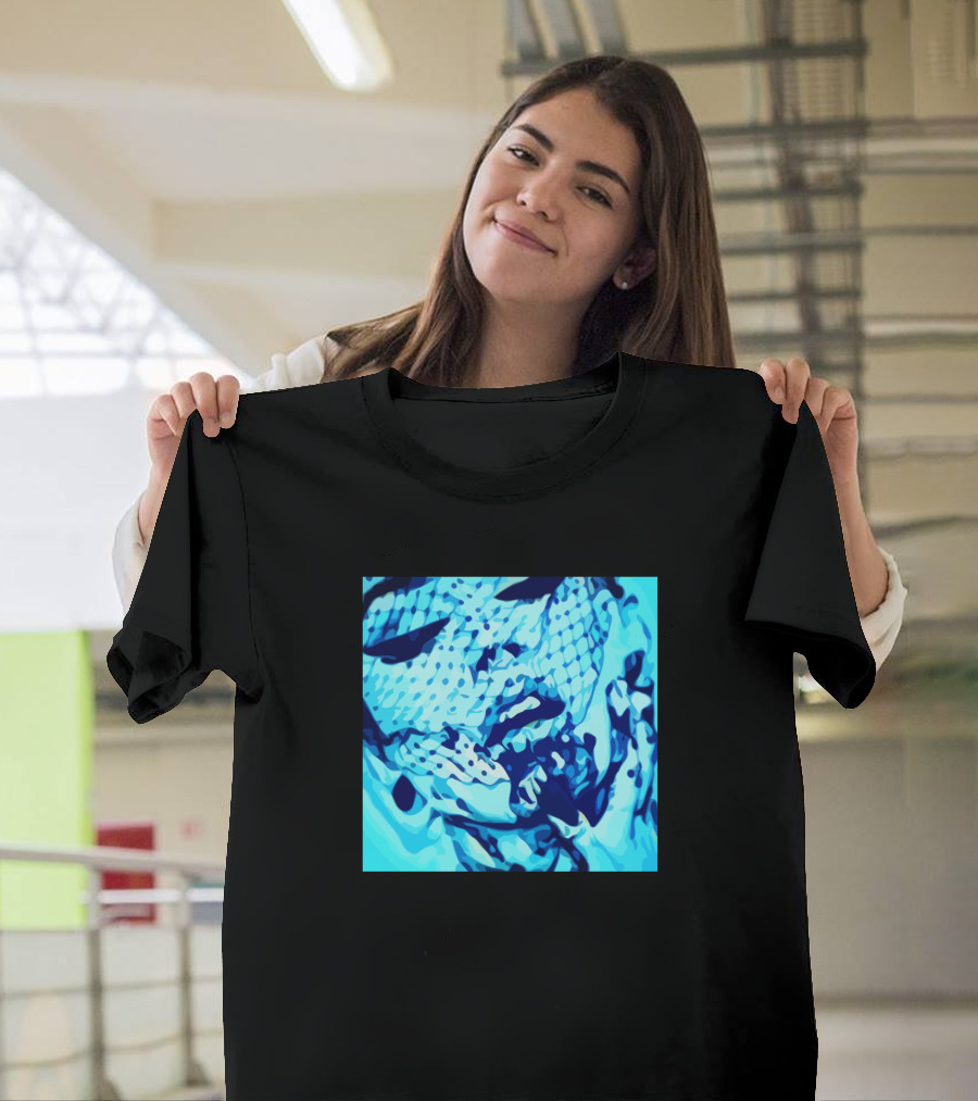 Netted Blue Face T-Shirt