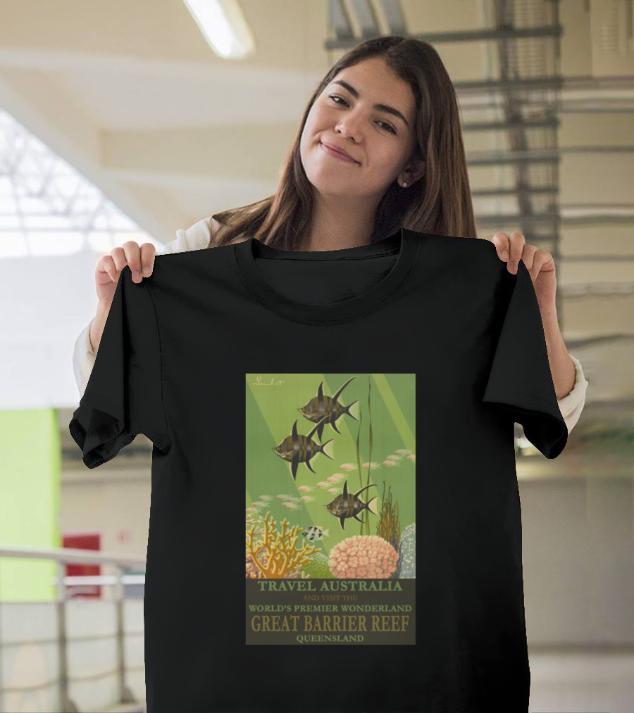 Travel Australia Visit Great Barrier Reef Queensland World's Premier Wonderland T-Shirt