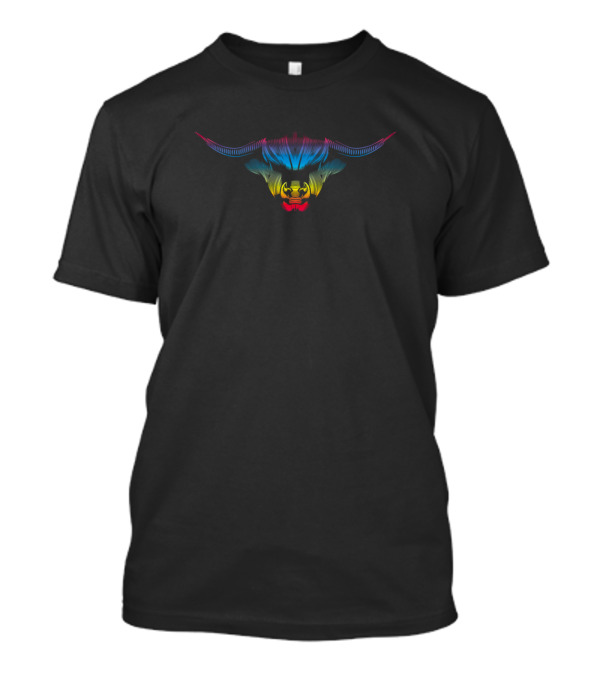 Wild Bull Monster Neon Horns T-Shirt