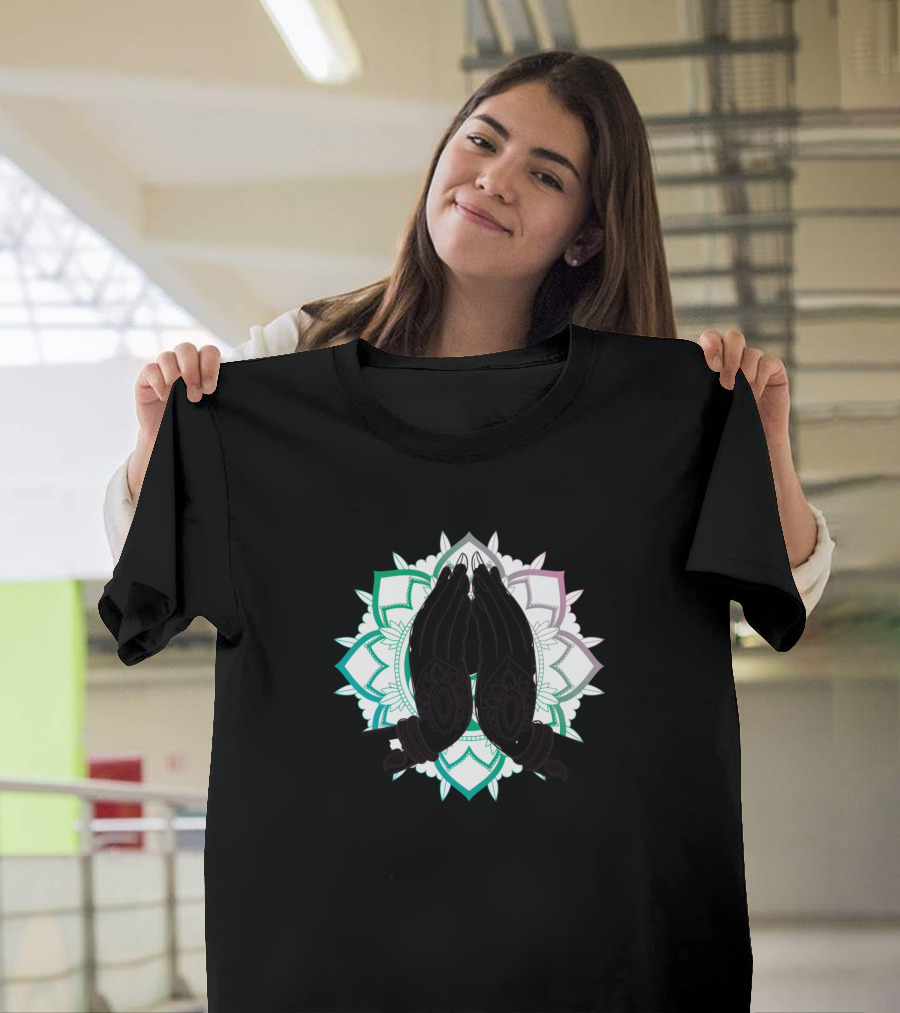 Praying Hands Mandala T-Shirt