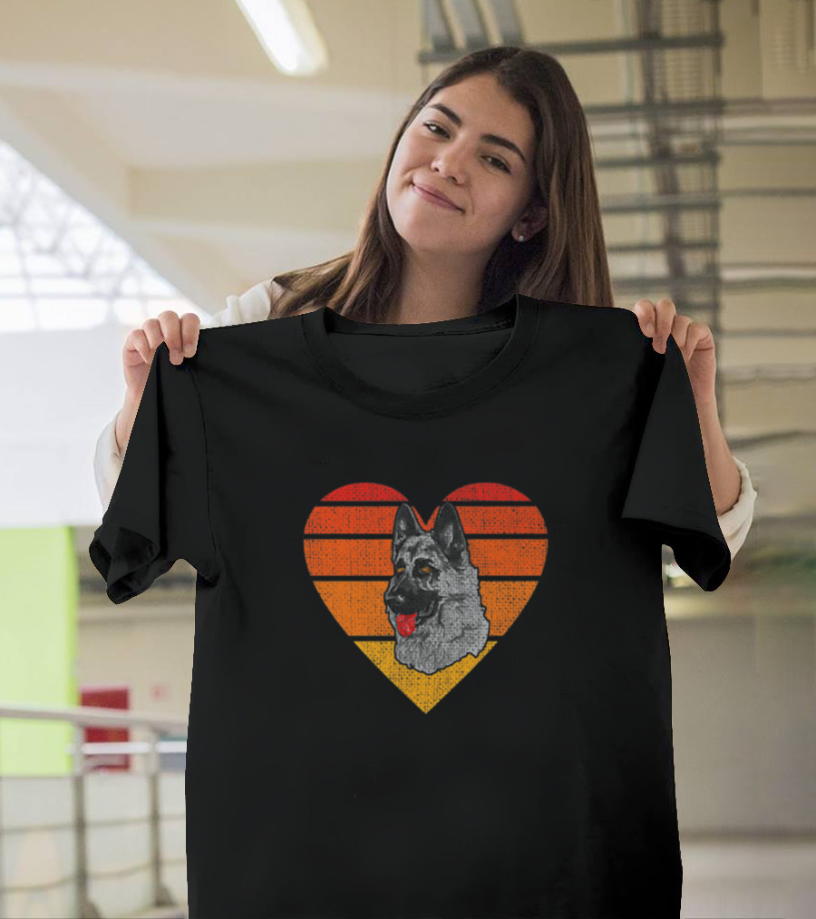 Heart Sunset German Shepherd T-Shirt