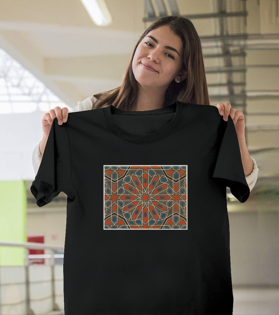 Vintage Colorful Geometric Starburst T-Shirt
