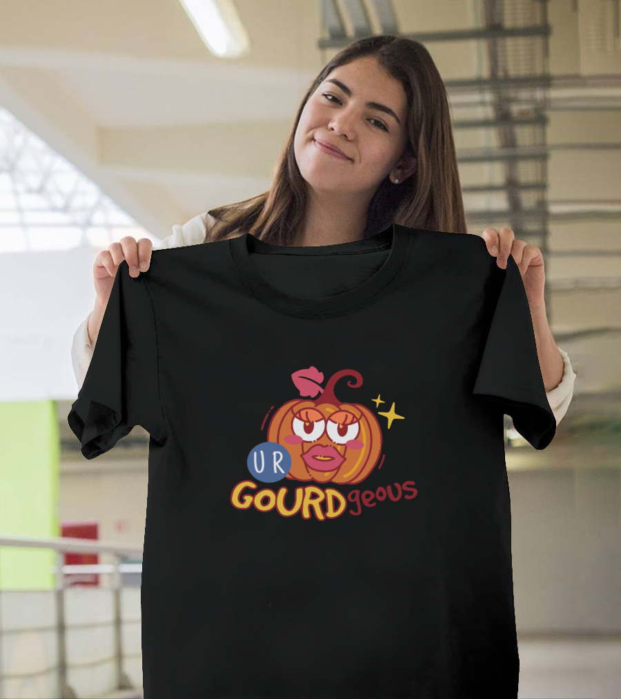 UR Gourdgeous Pumpkin Halloween Win Wine T-Shirt