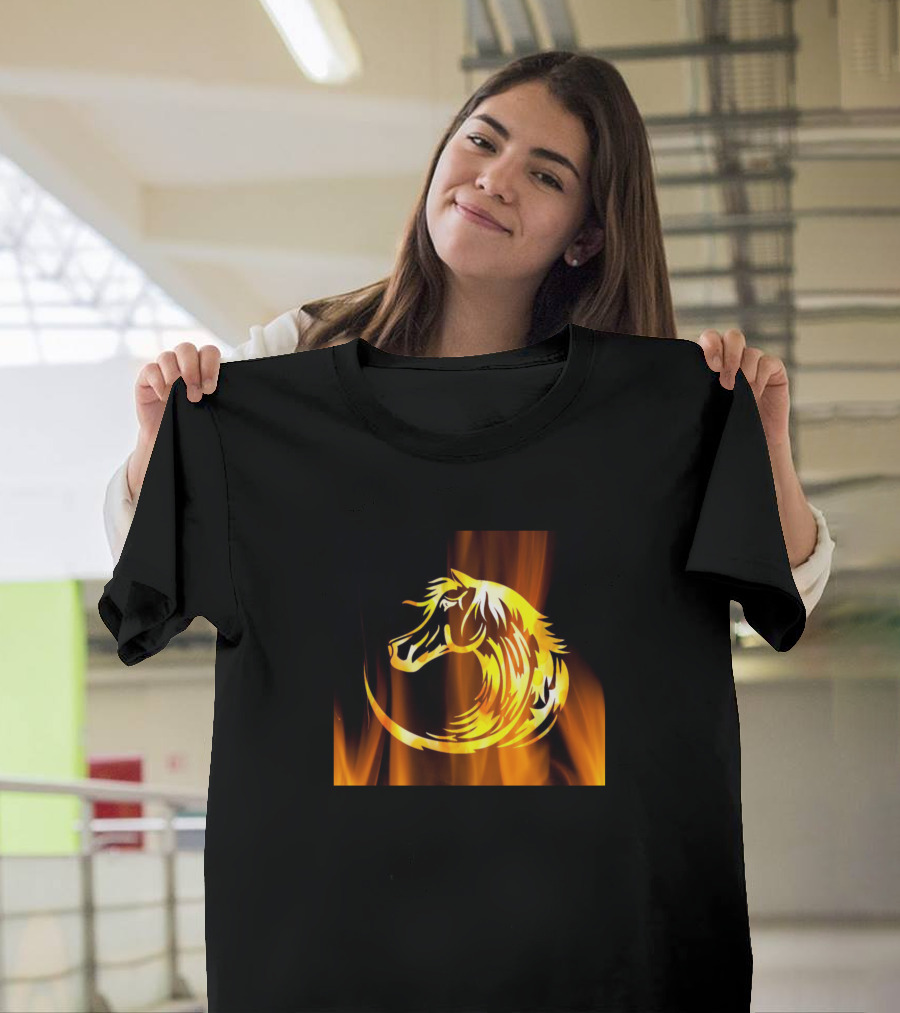 Horse Fiery Flame T-Shirt