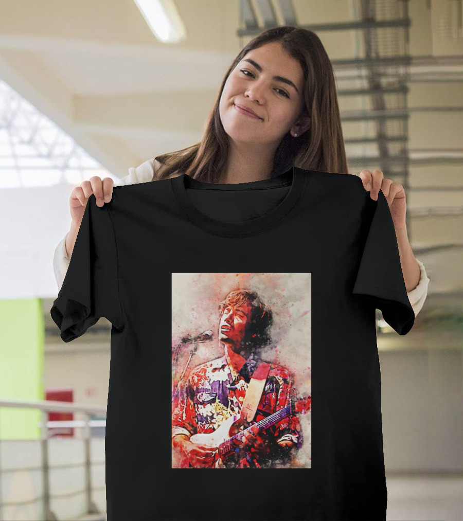 Ry Cooder Colorful Guitar Performance T-Shirt