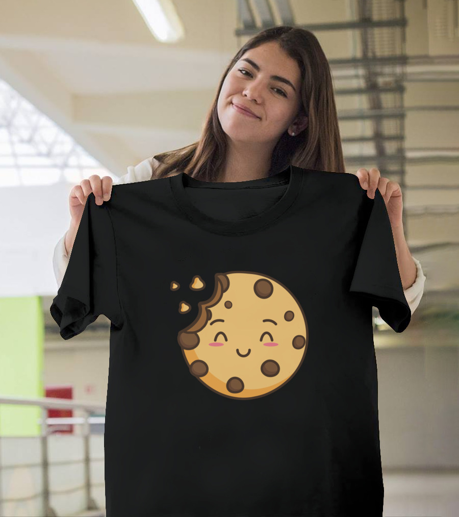Cute Cookie Smiling Chocolate Chip Bite T-Shirt