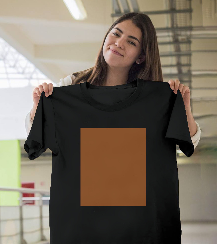 Plain Brown Square T-Shirt