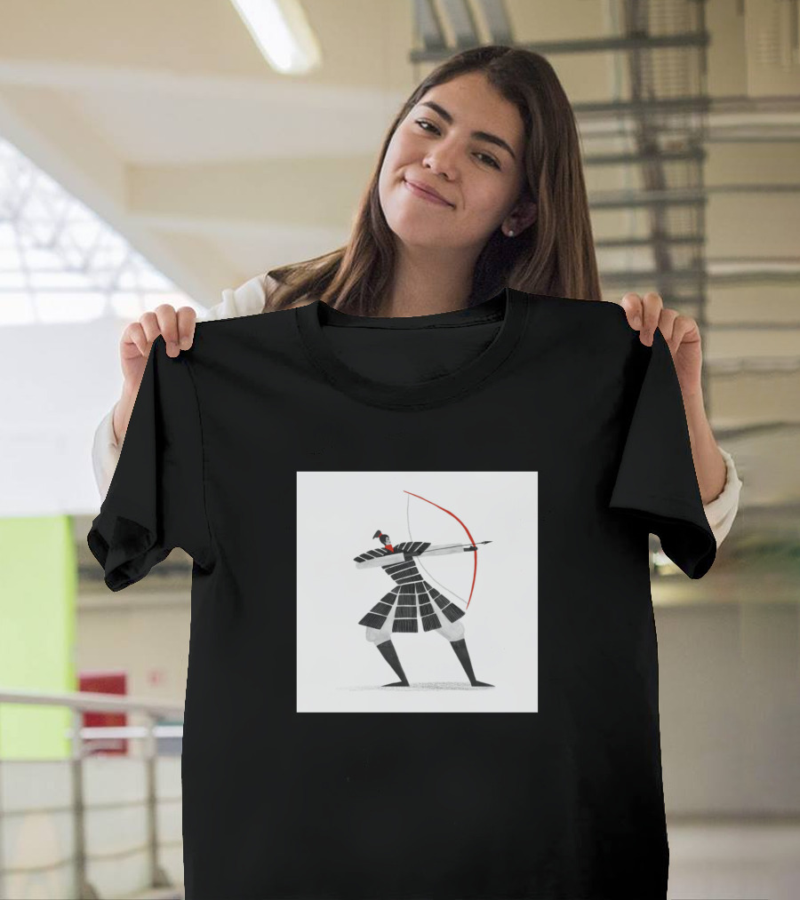 Archer Man Samurai Bow Action T-Shirt