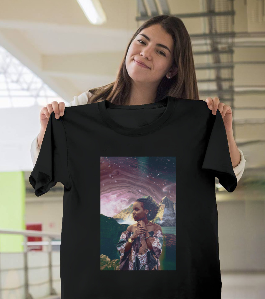 Make Waves Cosmic Landscape Tranquility T-Shirt