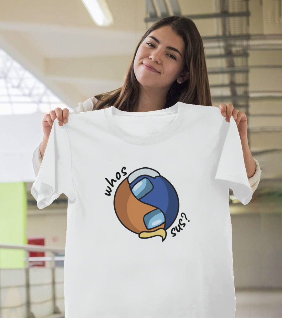 Whos Sus Among Us Crewmate Yin Yang T-Shirt