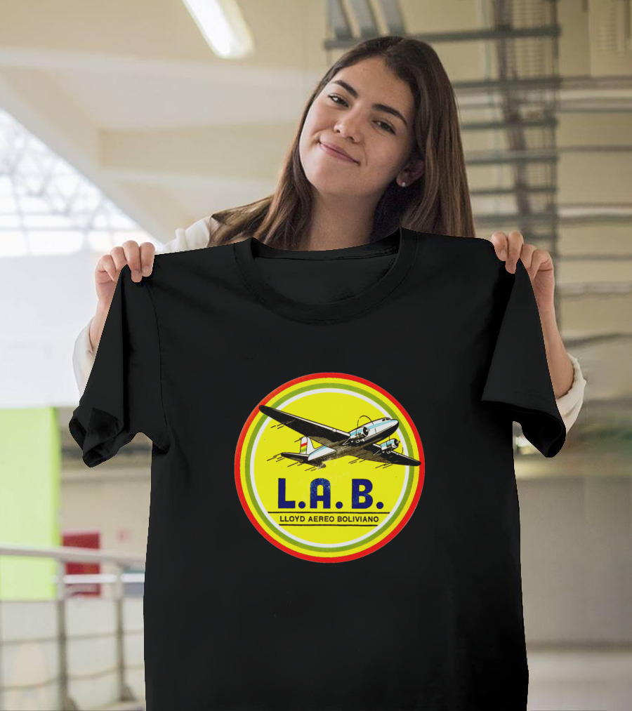 Lloyd Aereo Boliviano L.A.B. Vintage Airplane T-Shirt