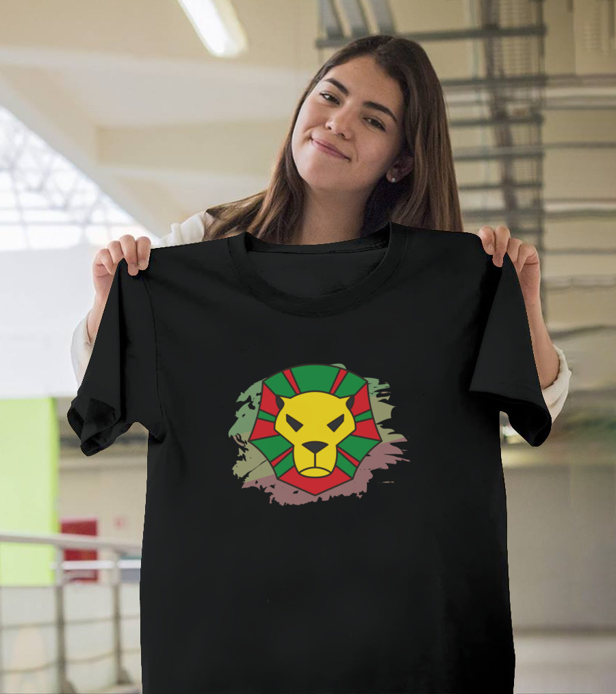 Ethiopian Lion Afrocentric Colors Rasta T-Shirt