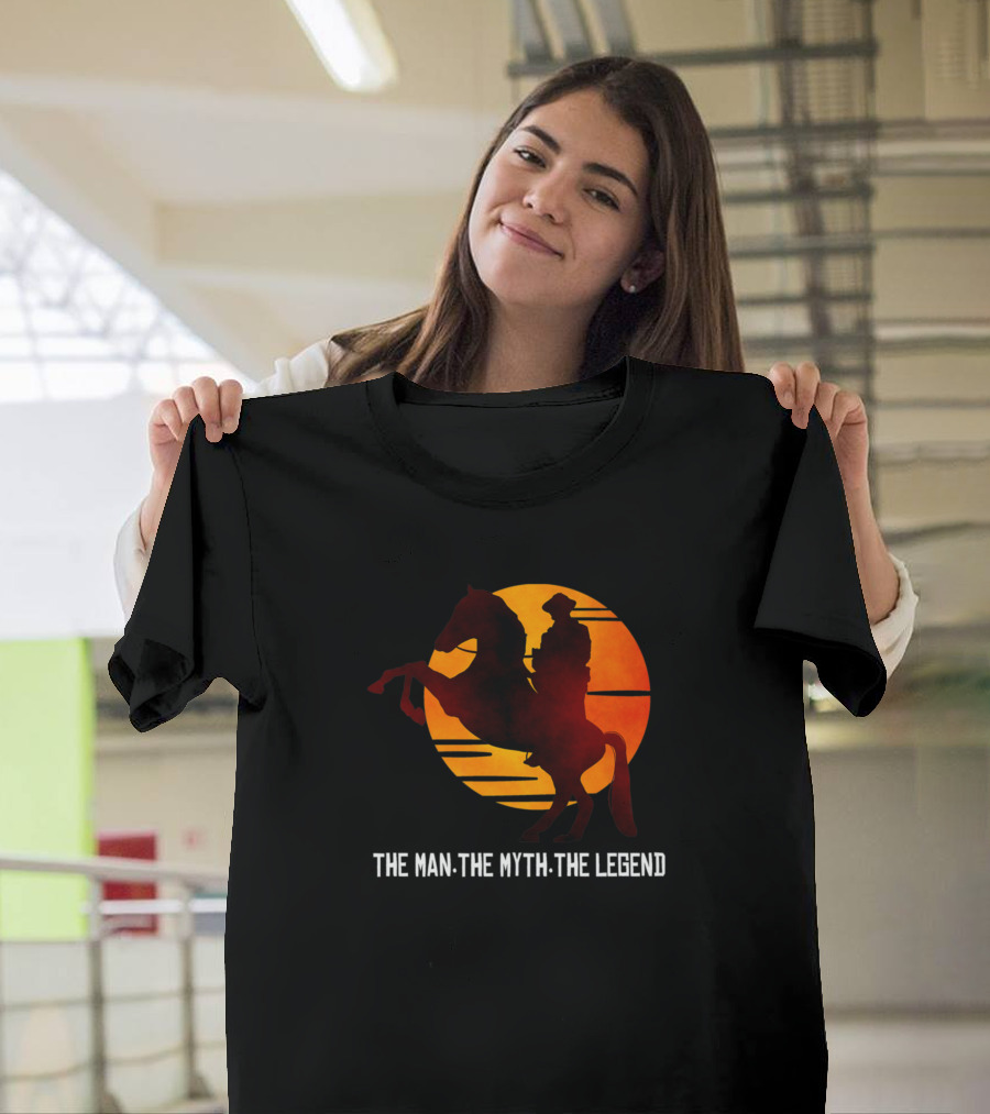 Red Horse Sunset The Man The Myth The Legend T-Shirt