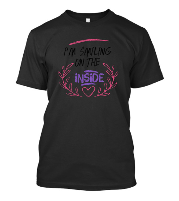 I'm Smiling On The Inside Laurel Heart T-Shirt