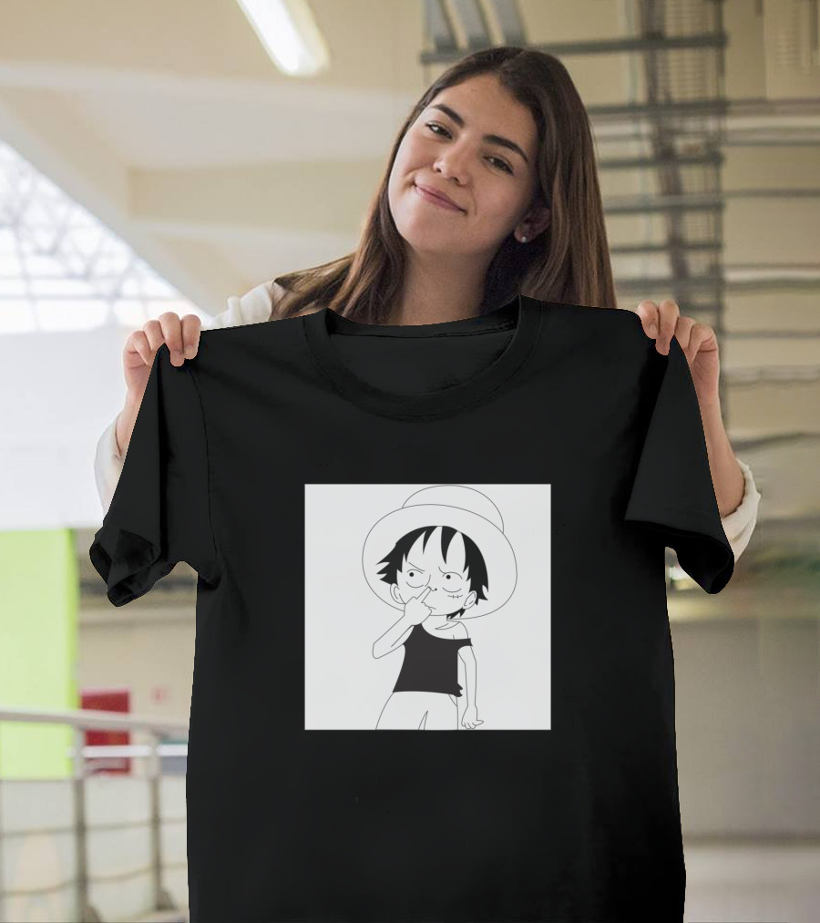 Luffy Iconic Pose One Piece Straw Hat Pirate T-Shirt