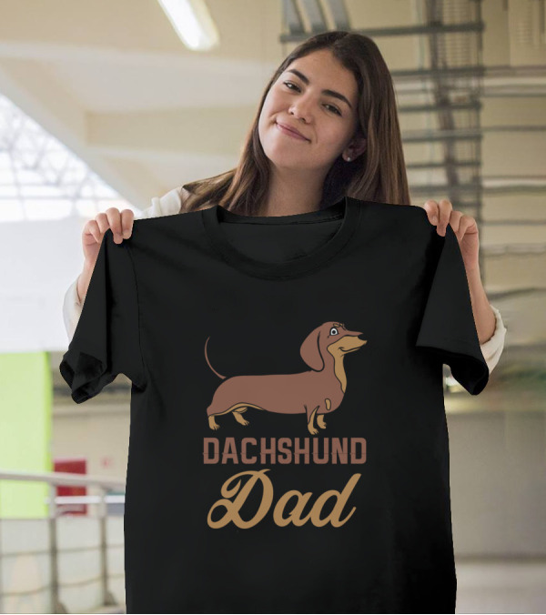 Dachshund Dad Dog Lover Enthusiast T-Shirt