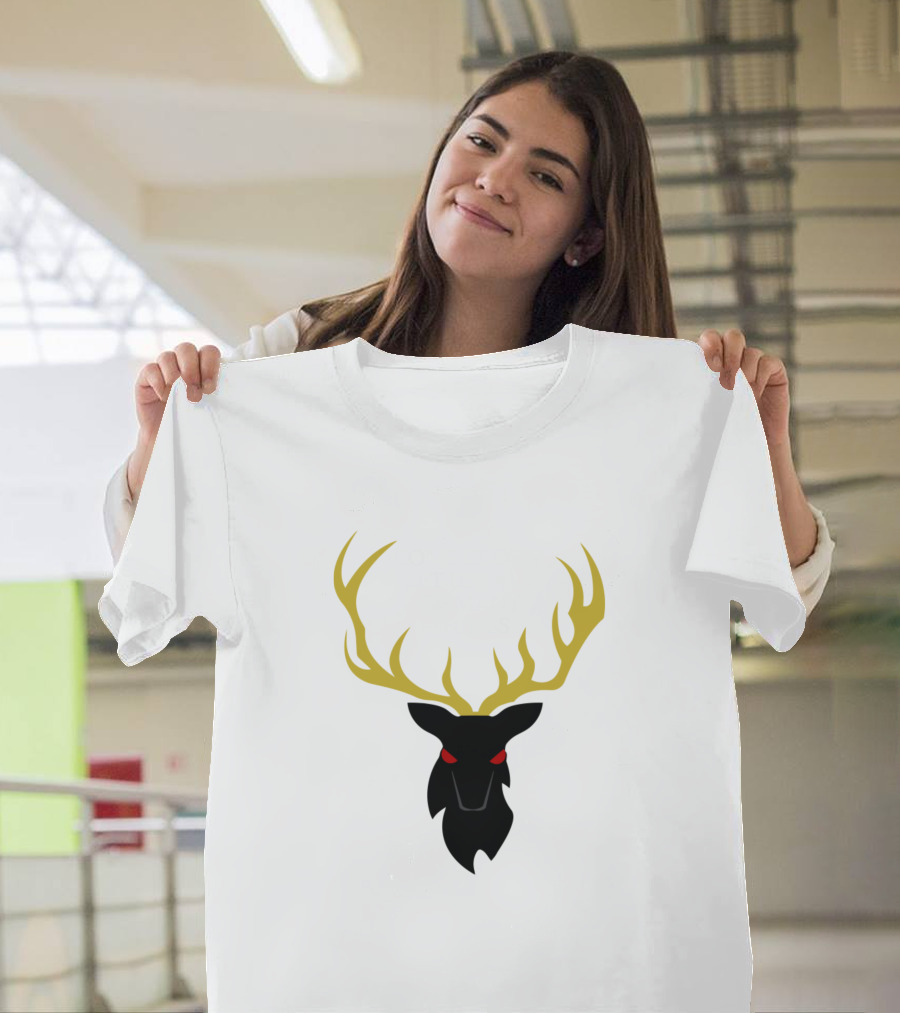 Come Closer Let Us Talk of Many Things Black Stag T-Shirt