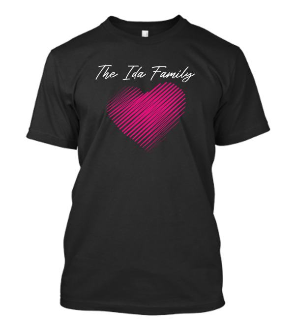 The Ida Family Heart Love My Family Name Birthday T-Shirt