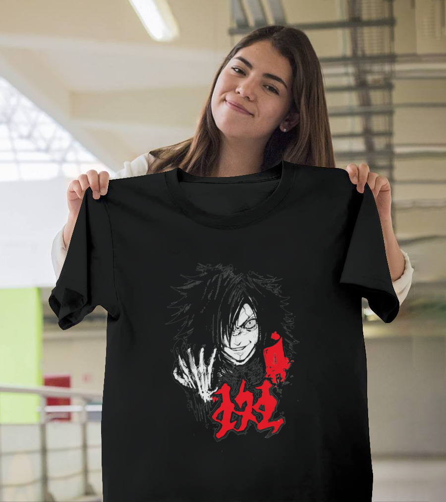 Madara Uchiha Anime Character Red Japanese Kanji T-Shirt