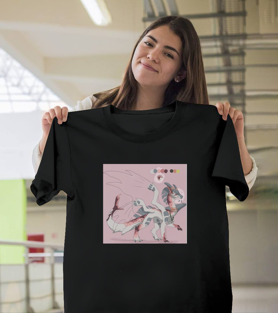 Beautiful Fantasy Dragon with Soft Color Palette T-Shirt