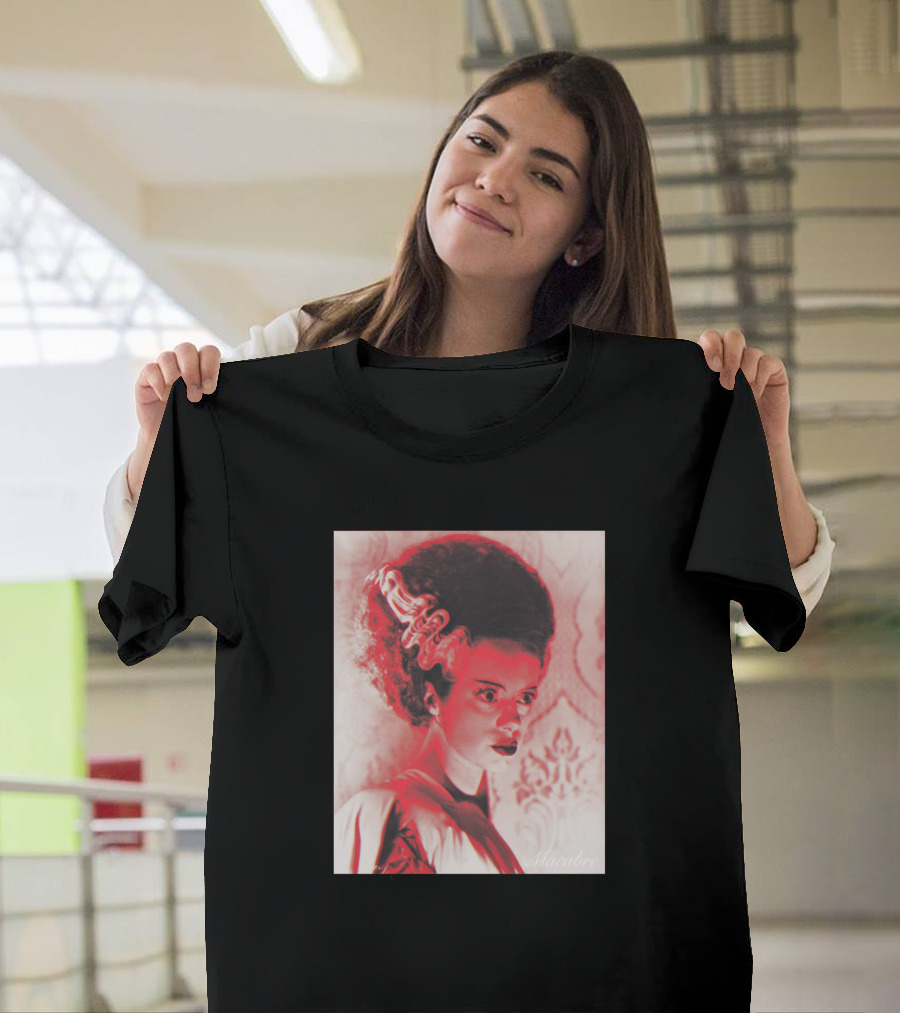 Bride of Frankenstein Macabre Red T-Shirt