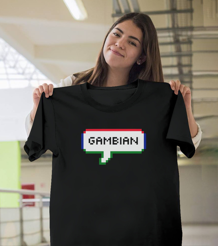 Gambian Pixel Speech Bubble T-Shirt