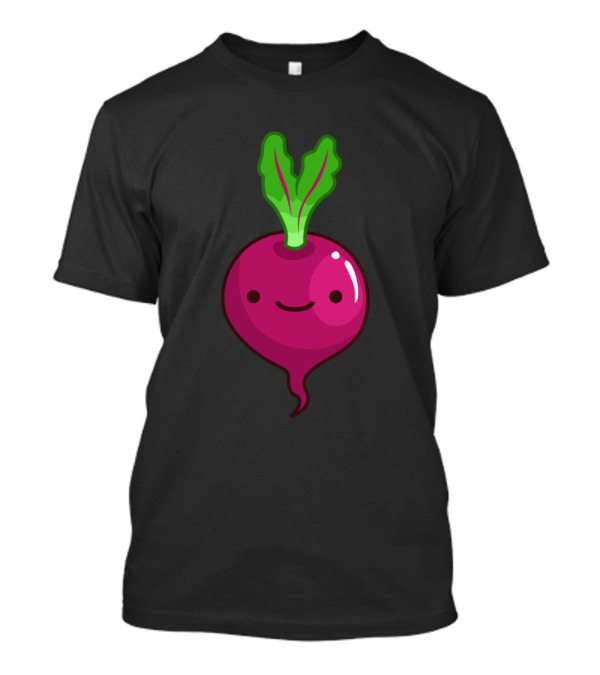 Smiling Veggie Beetroot Kawaii T-Shirt