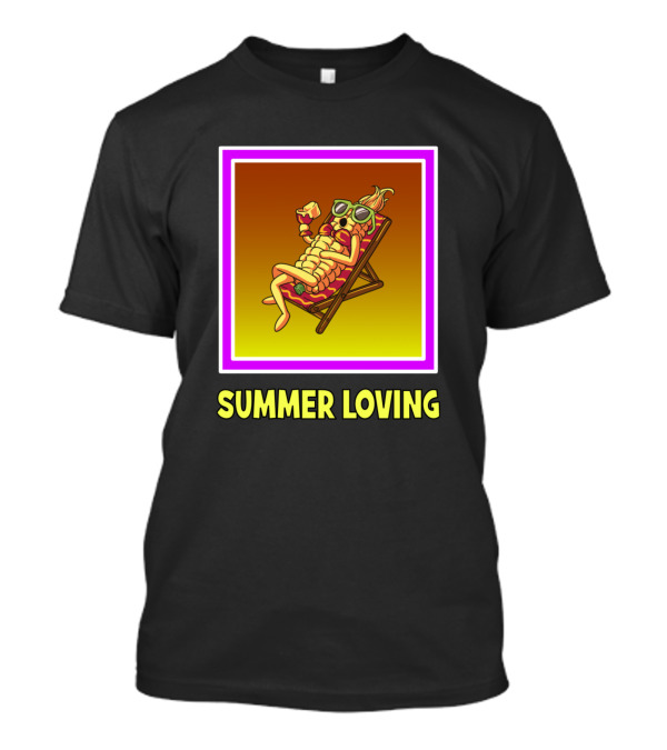 SUMMER LOVING CORN ON THE COB BUTTER DECK CHAIR VIBES T-Shirt