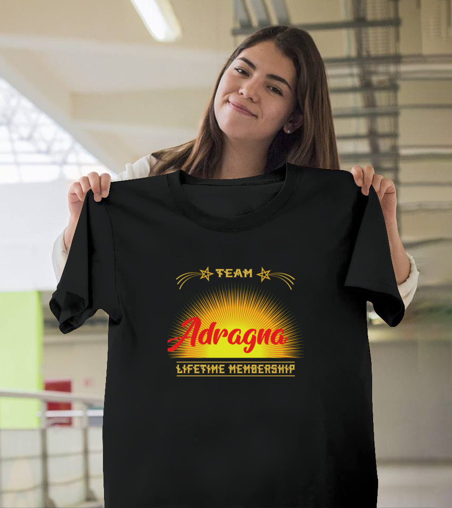 Team Adragna Lifetime Membership Sunburst Stars T-Shirt