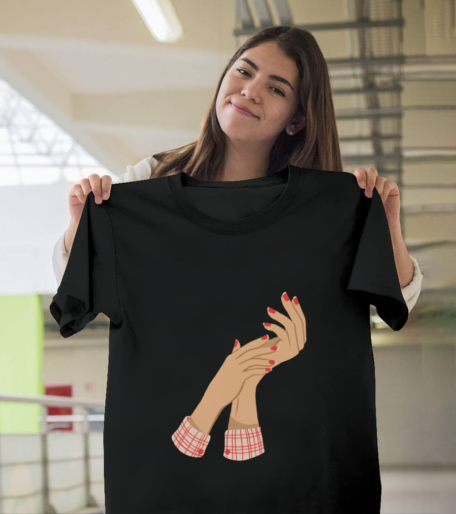 I'm Not Perfect But My Nails Are Red Manicure Text T-Shirt
